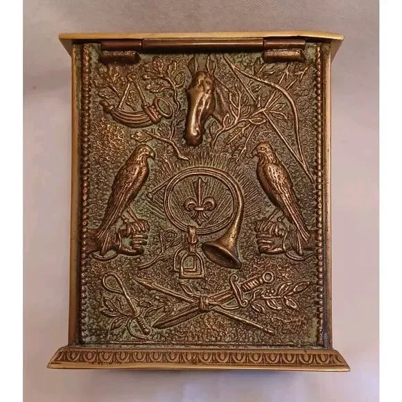 Max Le Verrier Bronze Cigarette Holder/Dispenser RARE